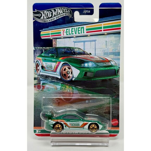 Hot Wheels Silver Series Toyota Supra 7-Eleven Exclusive 1:64 Diecast New - Picture 1 of 2